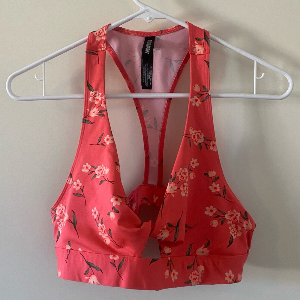 PINK‎ Sport Ultimate Lightly Lined Floral Sports Bra, L